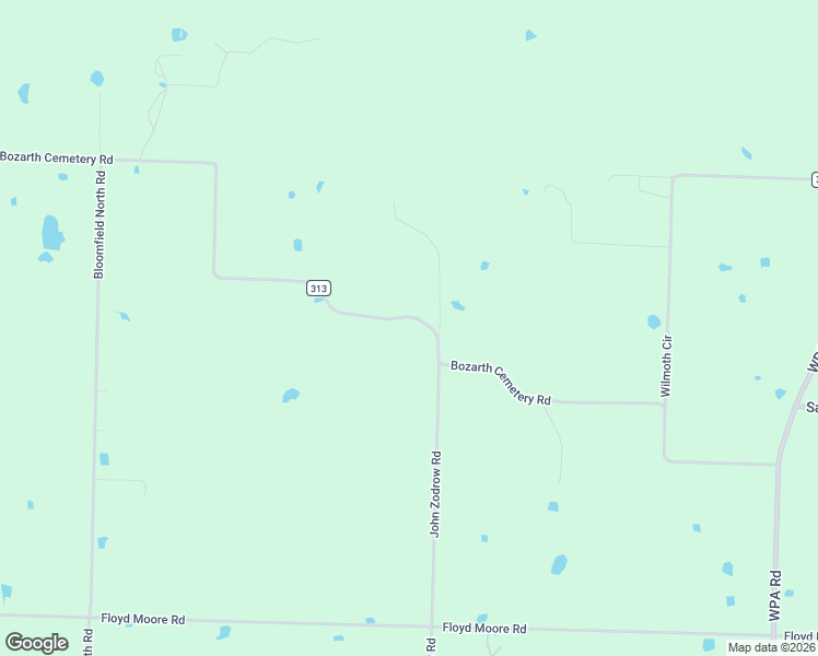map of restaurants, bars, coffee shops, grocery stores, and more near 22097 Bozarth Cemetery Road in Gentry