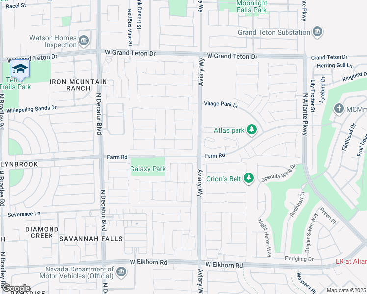 map of restaurants, bars, coffee shops, grocery stores, and more near 4332 Stardusk Falls Avenue in North Las Vegas
