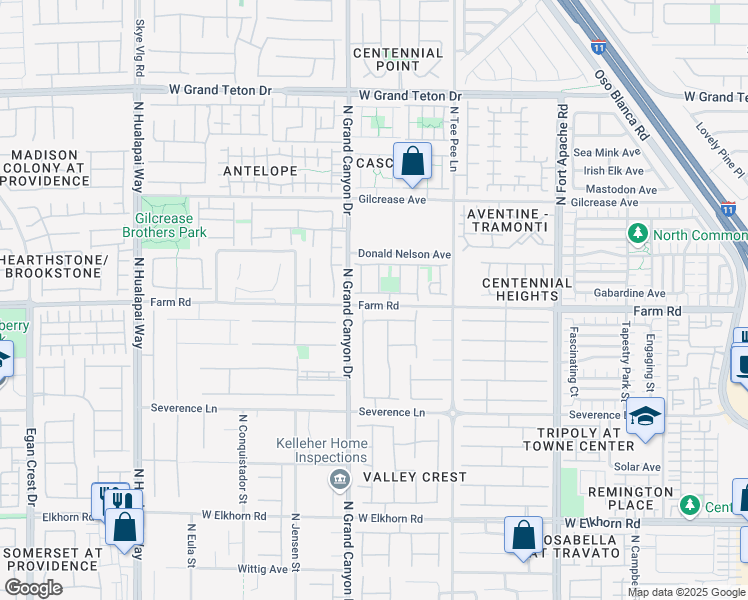 map of restaurants, bars, coffee shops, grocery stores, and more near 9533 Solitude Canyon Avenue in Las Vegas