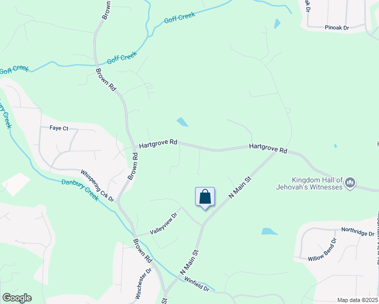 map of restaurants, bars, coffee shops, grocery stores, and more near 152 Hartgrove Road in King