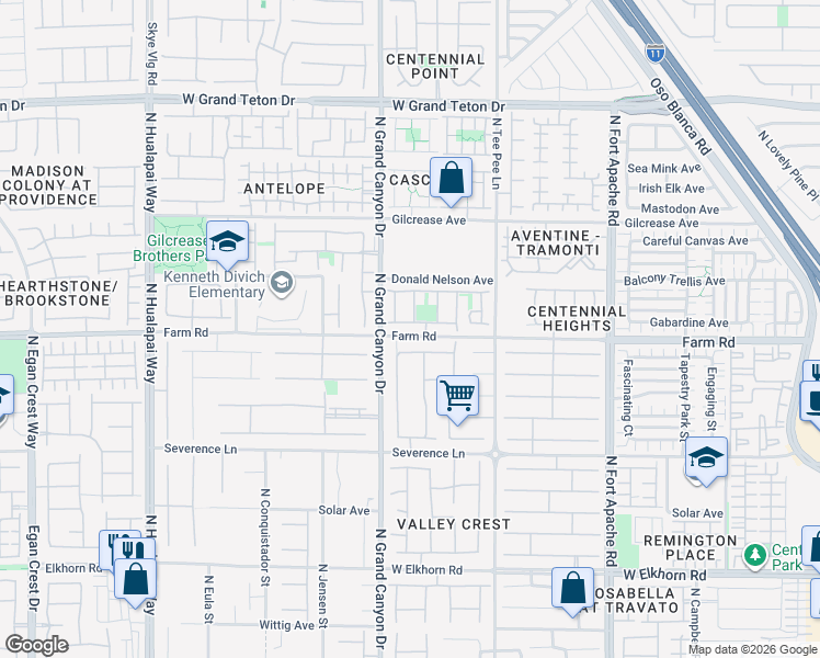 map of restaurants, bars, coffee shops, grocery stores, and more near 9533 Solitude Canyon Avenue in Las Vegas