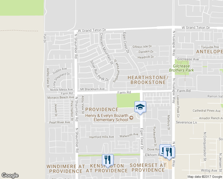 map of restaurants, bars, coffee shops, grocery stores, and more near 10447 Bush Mountain Avenue in Las Vegas
