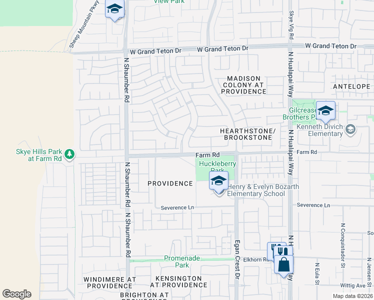 map of restaurants, bars, coffee shops, grocery stores, and more near 10447 Bush Mountain Avenue in Las Vegas