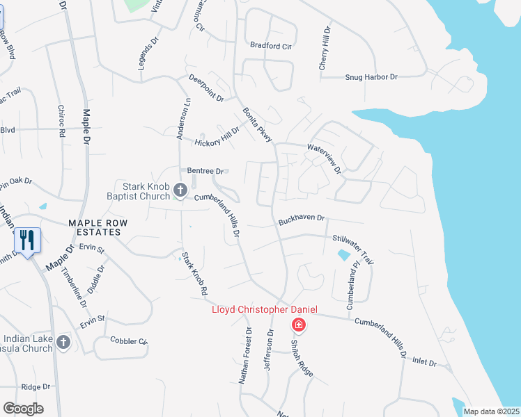 map of restaurants, bars, coffee shops, grocery stores, and more near 105 Coldwater Drive in Hendersonville