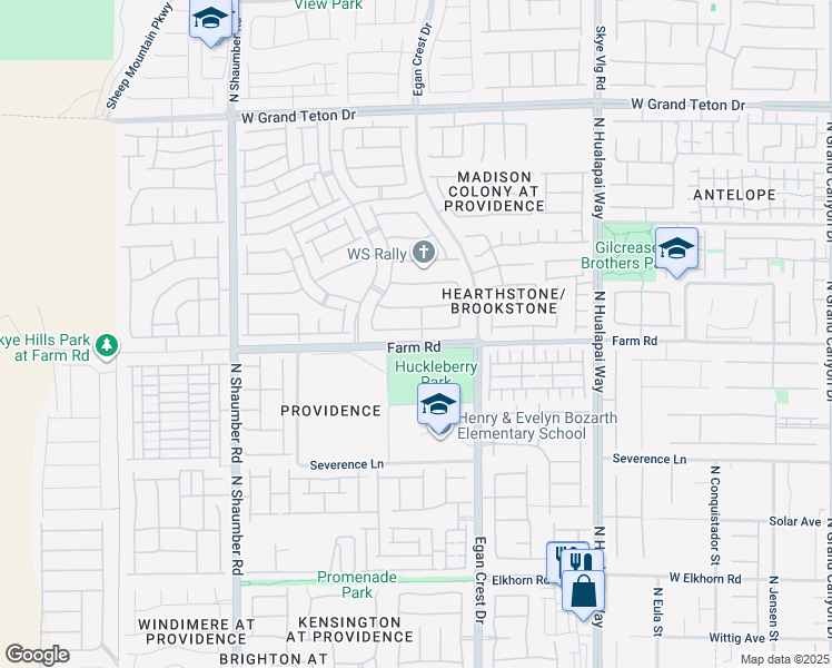 map of restaurants, bars, coffee shops, grocery stores, and more near 7607 Mount Princeton Street in Las Vegas