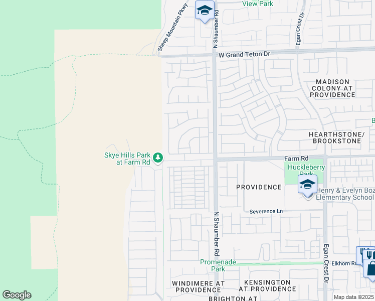 map of restaurants, bars, coffee shops, grocery stores, and more near 10809 Cain Avenue in Las Vegas
