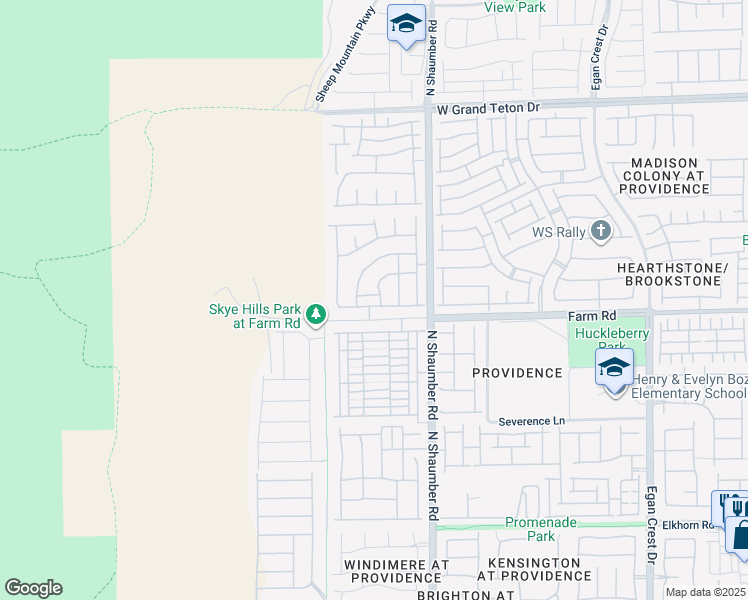 map of restaurants, bars, coffee shops, grocery stores, and more near 10809 Cain Avenue in Las Vegas