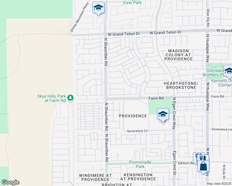 map of restaurants, bars, coffee shops, grocery stores, and more near 10638 Mount Blackburn Avenue in Las Vegas