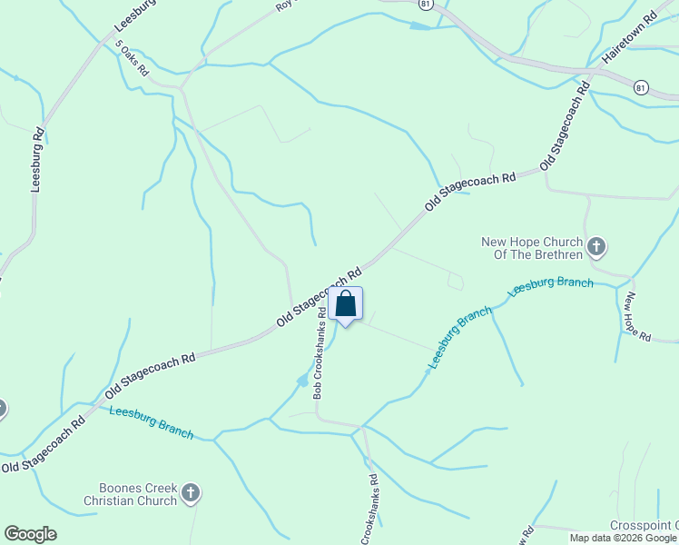 map of restaurants, bars, coffee shops, grocery stores, and more near 1030 Old Stagecoach Road in Jonesborough
