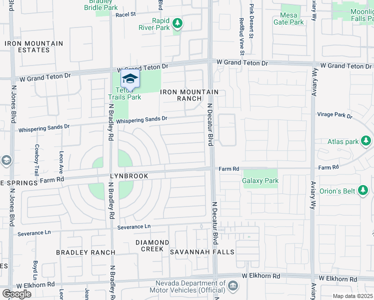 map of restaurants, bars, coffee shops, grocery stores, and more near 4912 Whispering Spring Avenue in Las Vegas