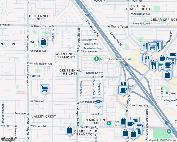 map of restaurants, bars, coffee shops, grocery stores, and more near 9061 Tailor Made Avenue in Las Vegas