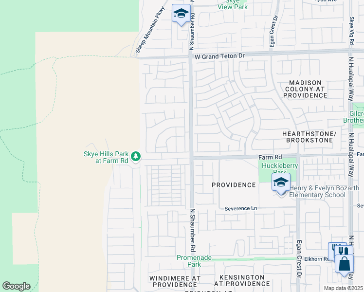 map of restaurants, bars, coffee shops, grocery stores, and more near 7623 Gatsby House Street in Las Vegas