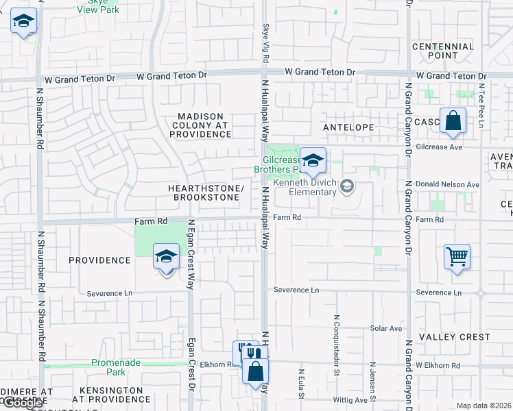 map of restaurants, bars, coffee shops, grocery stores, and more near 10112 Russian Blue Court in Las Vegas
