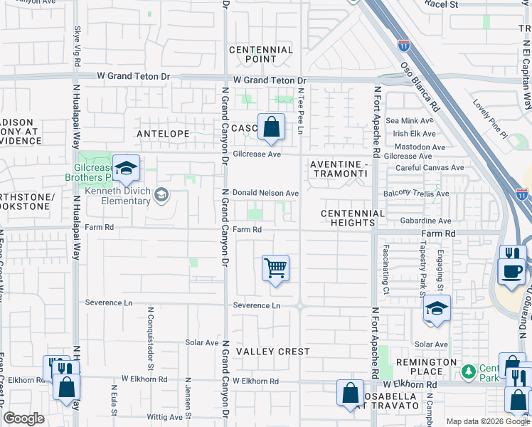map of restaurants, bars, coffee shops, grocery stores, and more near 7624 Molfetta Street in Las Vegas
