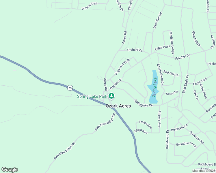 map of restaurants, bars, coffee shops, grocery stores, and more near 7 Dogwood Trail in Williford