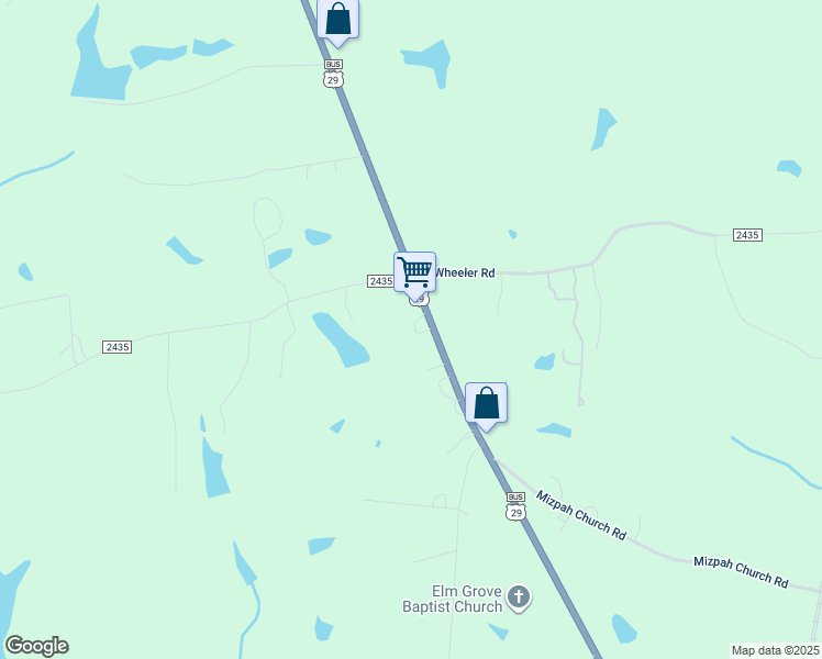 map of restaurants, bars, coffee shops, grocery stores, and more near 112 Renee Court in Reidsville