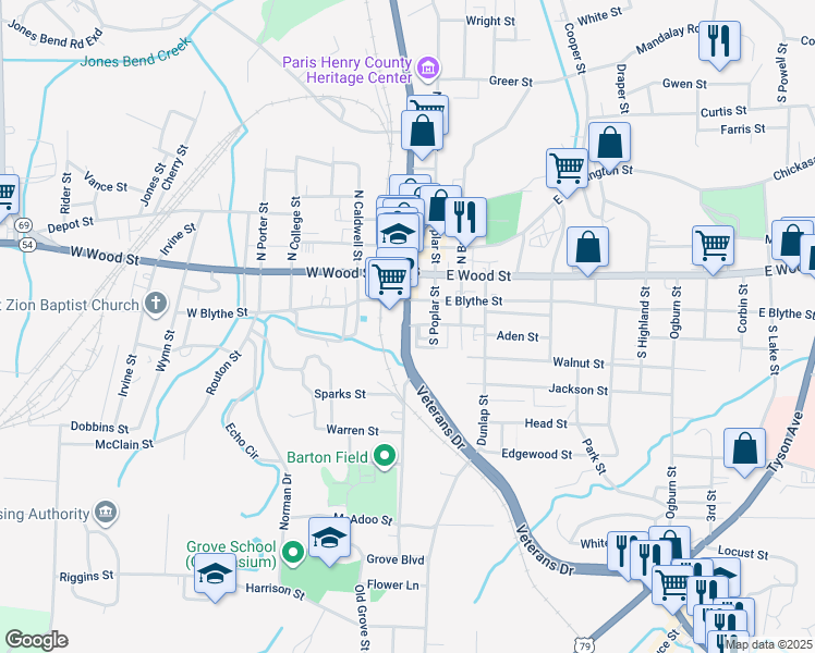 map of restaurants, bars, coffee shops, grocery stores, and more near 197 McNeil Street in Paris