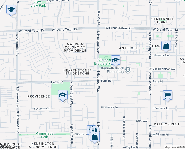 map of restaurants, bars, coffee shops, grocery stores, and more near 10112 Russian Blue Court in Las Vegas