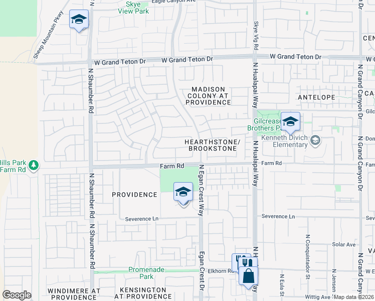 map of restaurants, bars, coffee shops, grocery stores, and more near 7610 Storm Peak Street in Las Vegas