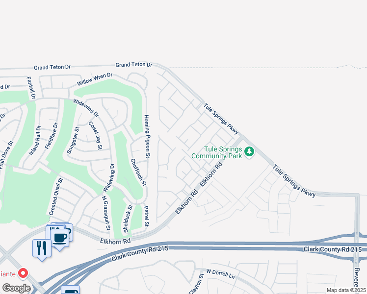 map of restaurants, bars, coffee shops, grocery stores, and more near 1885 Vass Springs Place in North Las Vegas