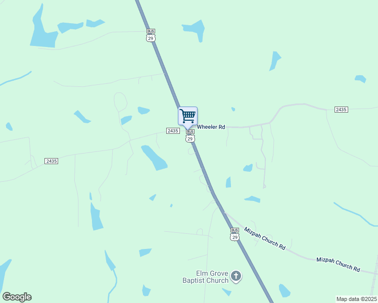 map of restaurants, bars, coffee shops, grocery stores, and more near 112 Renee Court in Reidsville