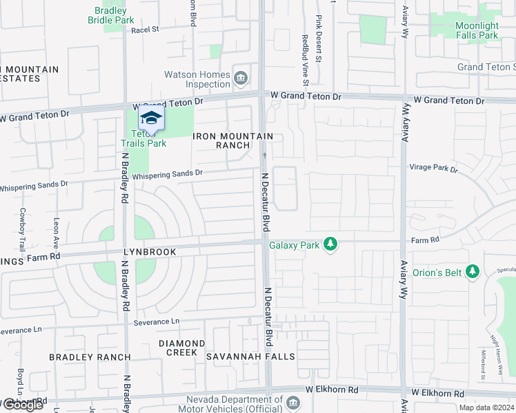 map of restaurants, bars, coffee shops, grocery stores, and more near 7664 Catalina Harbor Street in Las Vegas
