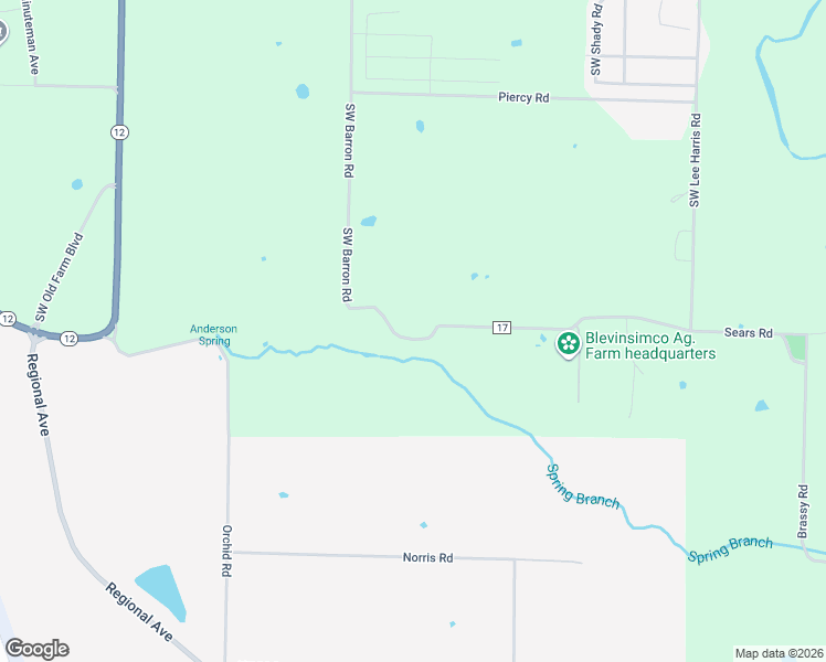 map of restaurants, bars, coffee shops, grocery stores, and more near 7801 Southwest Barron Road in Bentonville