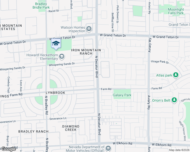 map of restaurants, bars, coffee shops, grocery stores, and more near 7664 Catalina Harbor Street in Las Vegas