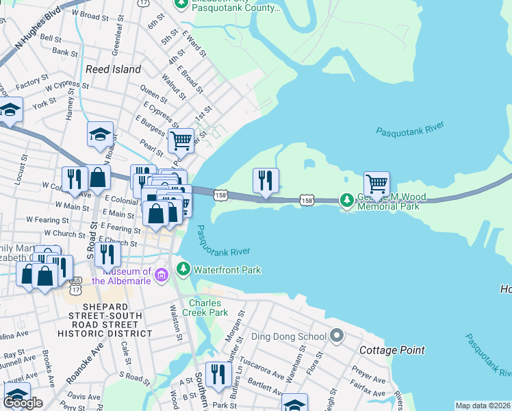 map of restaurants, bars, coffee shops, grocery stores, and more near 27 Camden Causeway in Camden