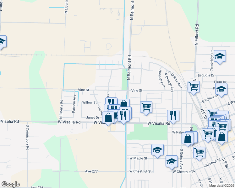 map of restaurants, bars, coffee shops, grocery stores, and more near 421 Benjamin Court in Exeter