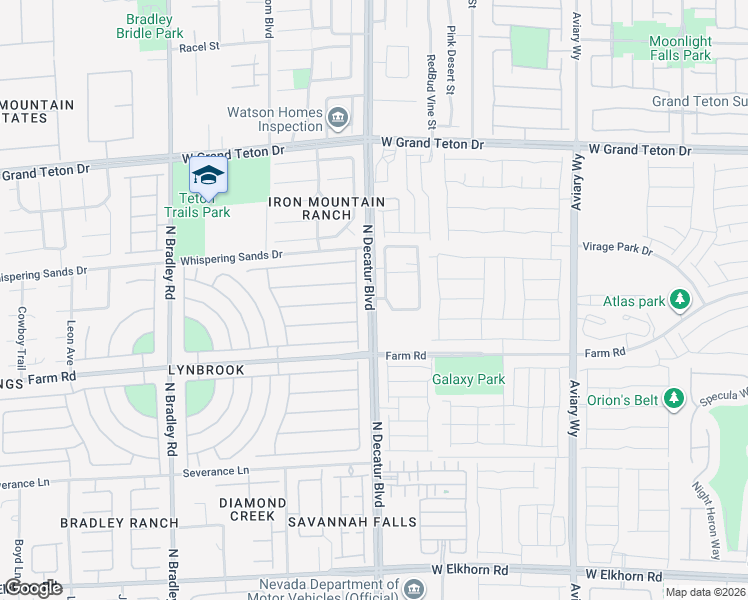 map of restaurants, bars, coffee shops, grocery stores, and more near 7648 Catalina Harbor Street in Las Vegas