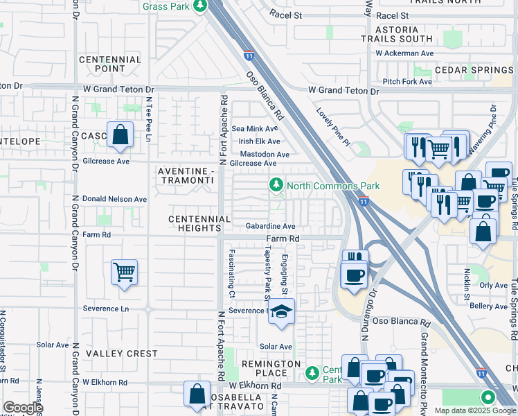 map of restaurants, bars, coffee shops, grocery stores, and more near 9065 Hanging Tapestry Court in Las Vegas