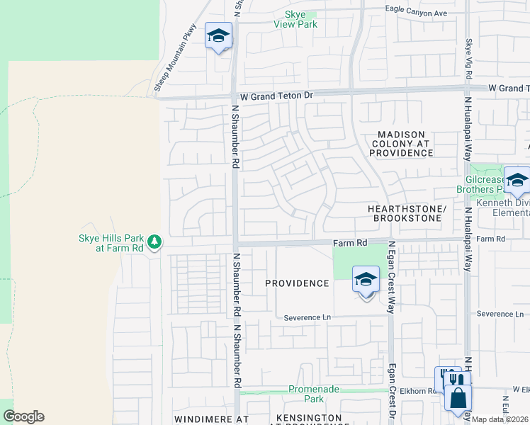 map of restaurants, bars, coffee shops, grocery stores, and more near 10633 Sand Mountain Avenue in Las Vegas