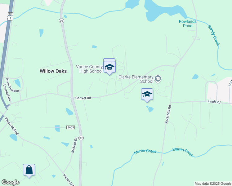 map of restaurants, bars, coffee shops, grocery stores, and more near 925 Garrett Road in Henderson