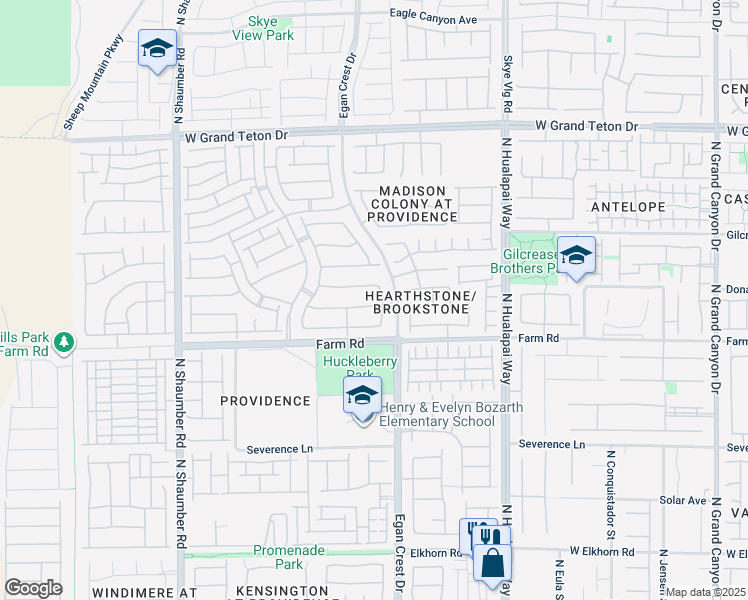 map of restaurants, bars, coffee shops, grocery stores, and more near 10314 Mount Oxford Avenue in Las Vegas