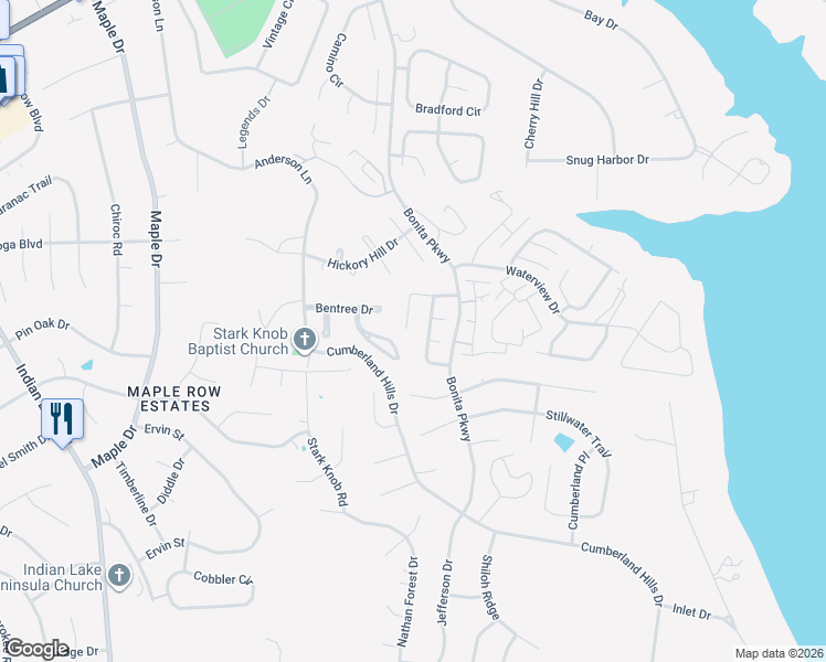 map of restaurants, bars, coffee shops, grocery stores, and more near 133 Coldwater Drive in Hendersonville