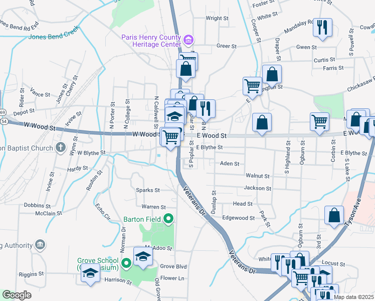 map of restaurants, bars, coffee shops, grocery stores, and more near in Paris