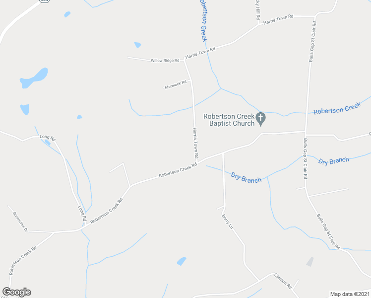 map of restaurants, bars, coffee shops, grocery stores, and more near 314 Robertson Creek Road in Bulls Gap