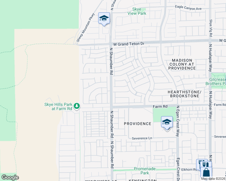 map of restaurants, bars, coffee shops, grocery stores, and more near 10668 Mount Jefferson Avenue in Las Vegas