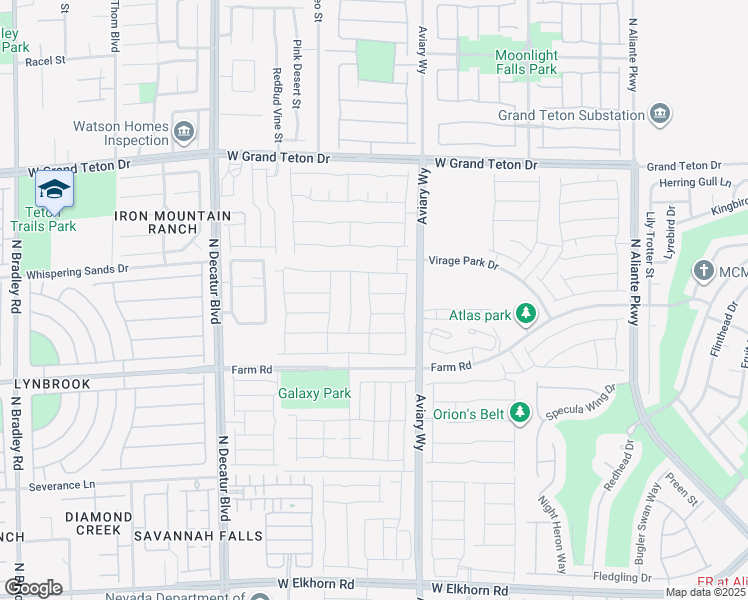 map of restaurants, bars, coffee shops, grocery stores, and more near 4351 Browns Creek Avenue in North Las Vegas