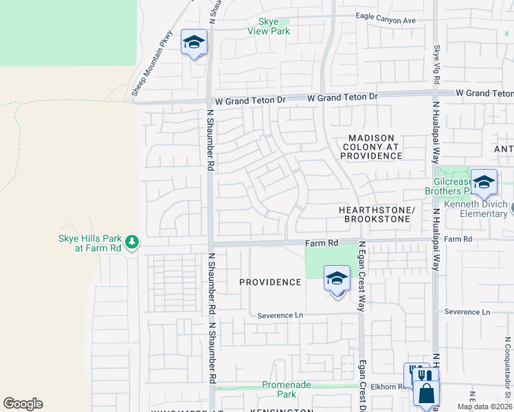 map of restaurants, bars, coffee shops, grocery stores, and more near 10556 Galleon Peak Lane in Las Vegas