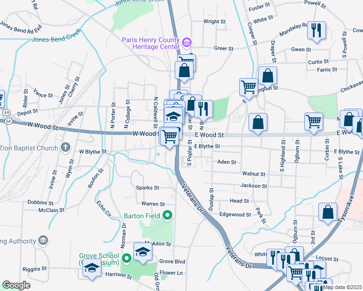 map of restaurants, bars, coffee shops, grocery stores, and more near in Paris