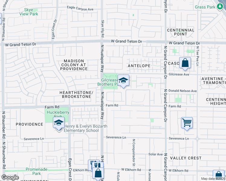 map of restaurants, bars, coffee shops, grocery stores, and more near 10016 Sharp Ridge Avenue in Las Vegas