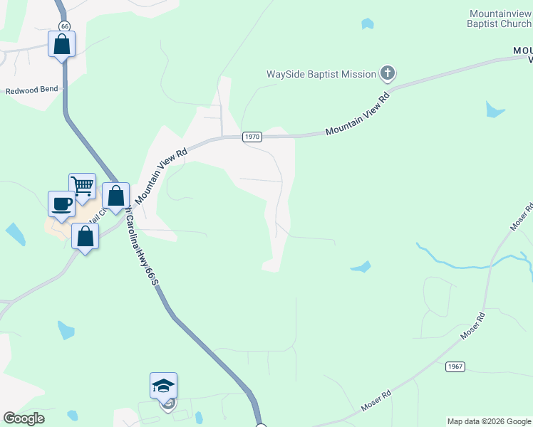 map of restaurants, bars, coffee shops, grocery stores, and more near 210 Jim Barr Road in King