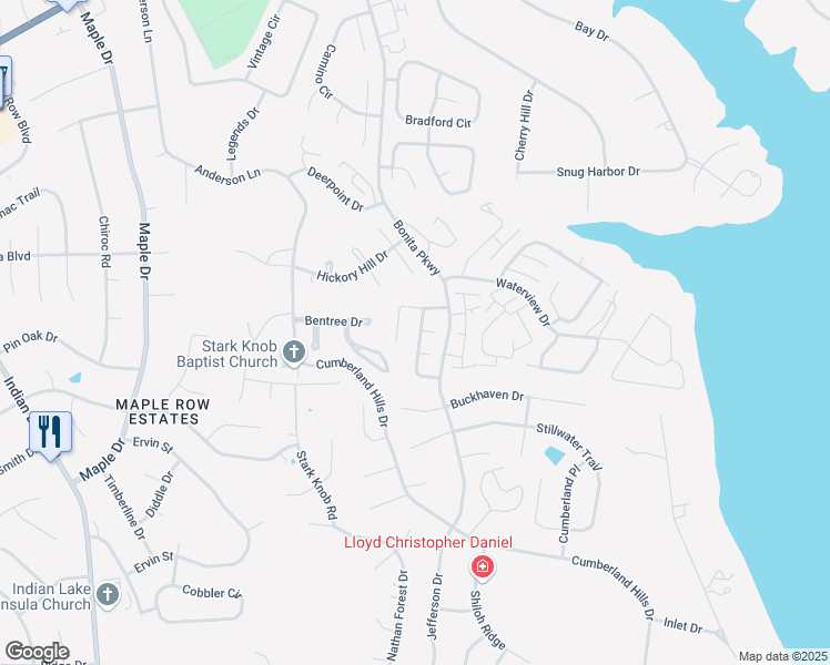 map of restaurants, bars, coffee shops, grocery stores, and more near 127 Coldwater Drive in Hendersonville