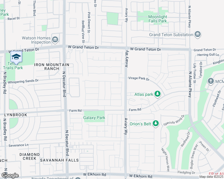 map of restaurants, bars, coffee shops, grocery stores, and more near 4351 Browns Creek Avenue in North Las Vegas