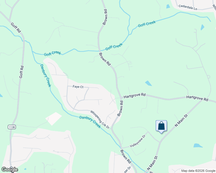 map of restaurants, bars, coffee shops, grocery stores, and more near 625 Brown Road in King