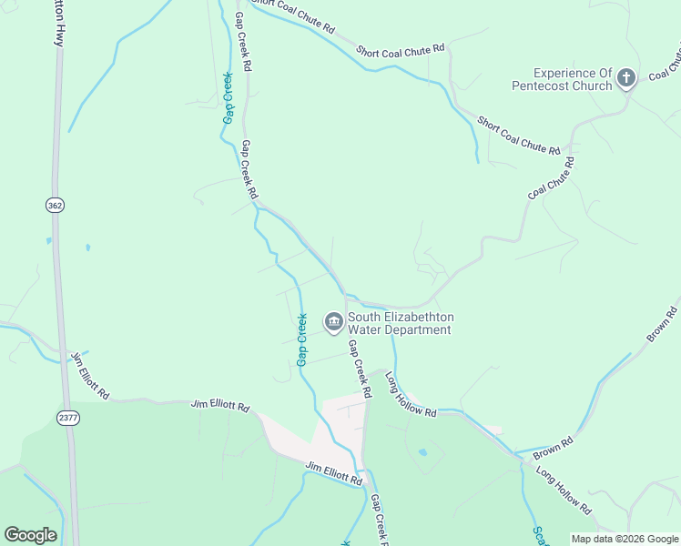 map of restaurants, bars, coffee shops, grocery stores, and more near 1503 Gap Creek Road in Elizabethton