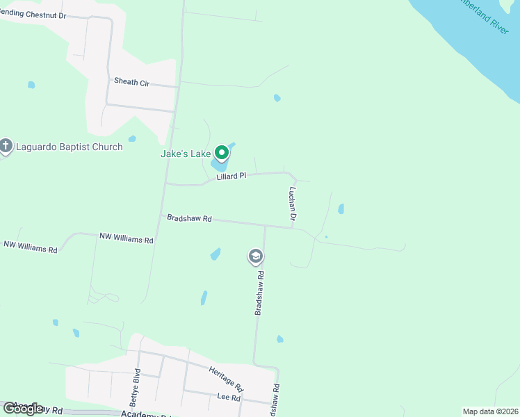 map of restaurants, bars, coffee shops, grocery stores, and more near 305 Bradshaw Road in Lebanon
