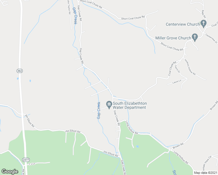 map of restaurants, bars, coffee shops, grocery stores, and more near 1503 Gap Creek Road in Elizabethton